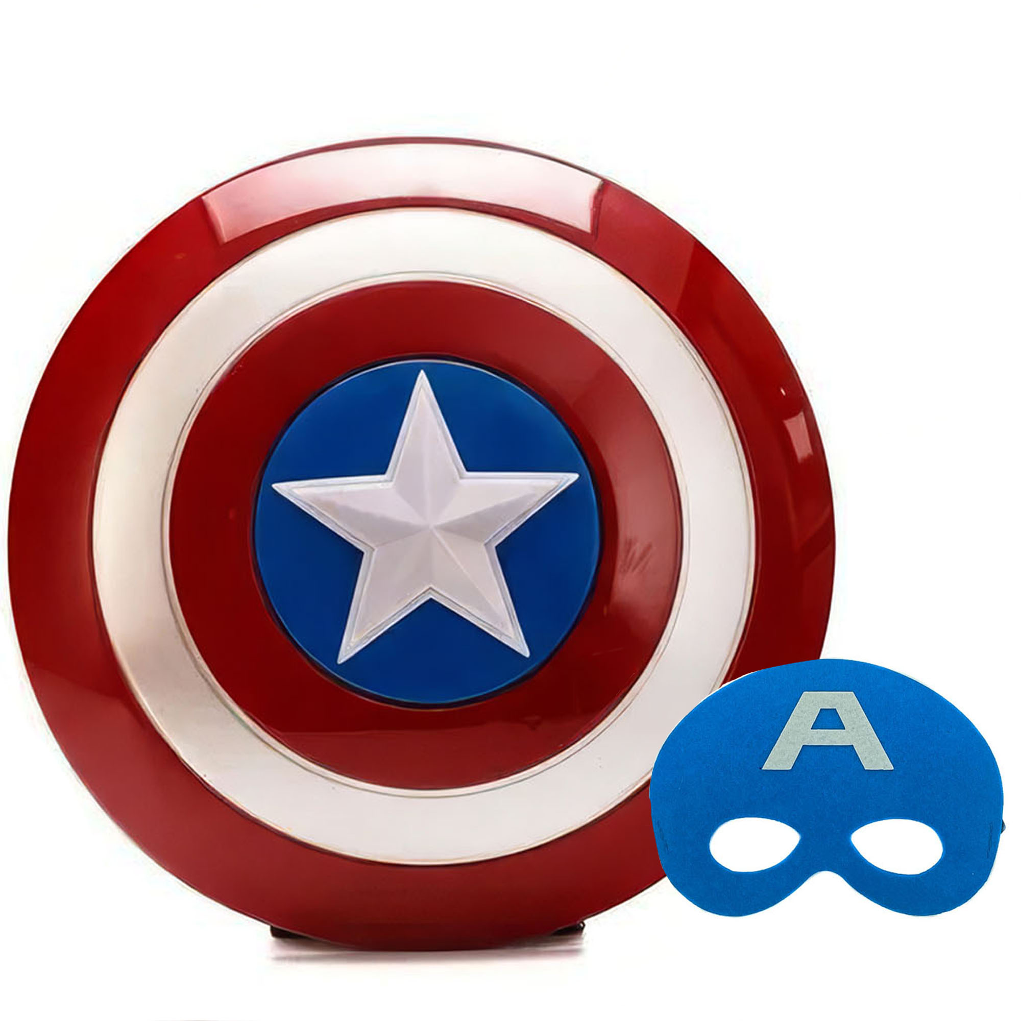 MASKA + TARCZA KAPITAN AMERYKA Dźwięk i EFEKTY ŚWIETLNE zestaw dla AVENGERS gg