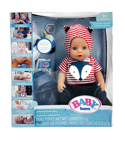 INTERAKTYWNA LALKA BABY BORN - 9 ELEMENTÓW i 9 FUNKCJI - NIE WYMAGA BATERII Informacje dot. bezpieczeństwa i zgodności produktu Nie nadaje się dla dzieci w wieku poniżej 36 miesięcy
