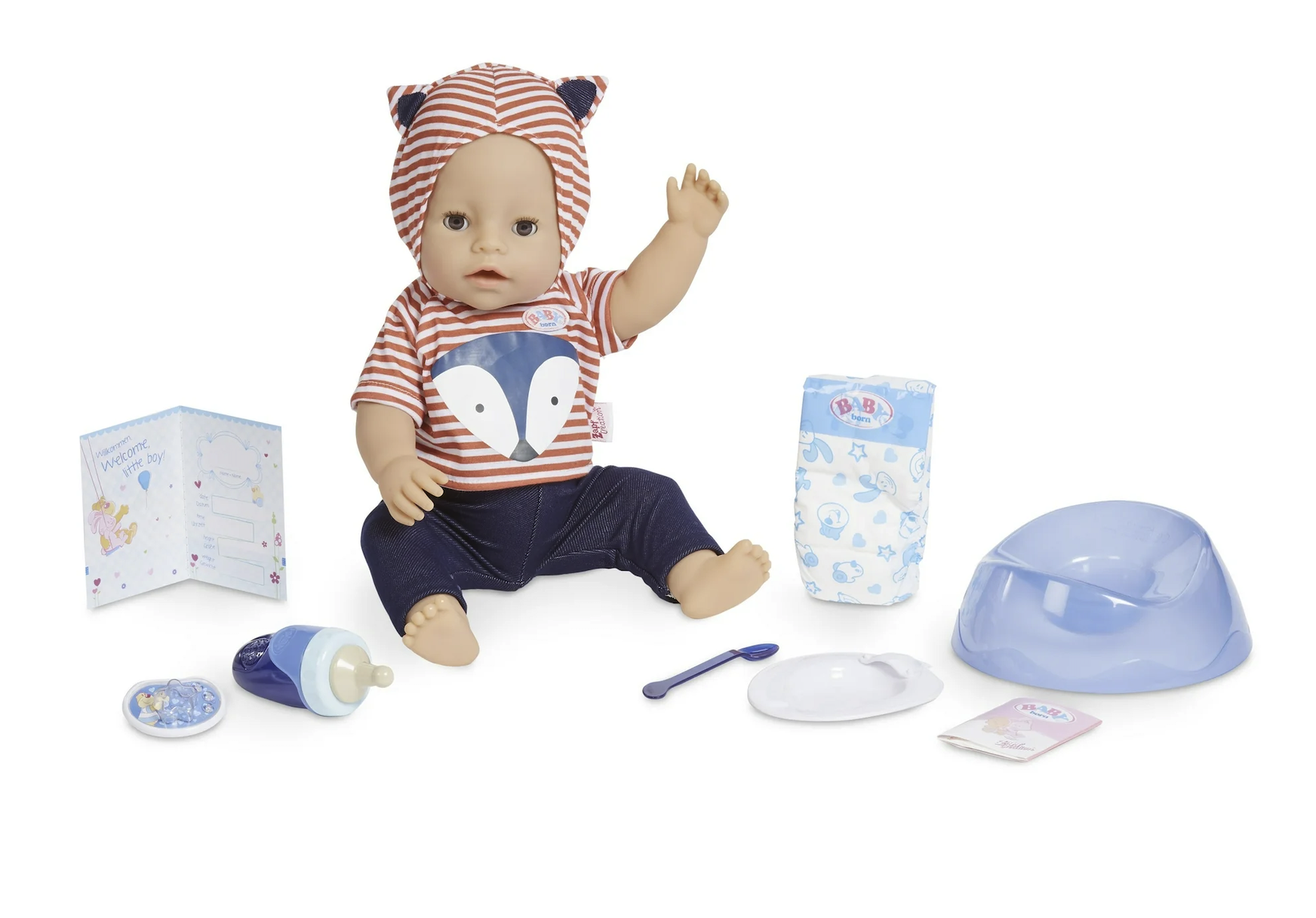 INTERAKTYWNA LALKA BABY BORN - 9 ELEMENTÓW i 9 FUNKCJI - NIE WYMAGA BATERII EAN (GTIN) 689202916816