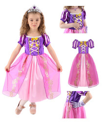 Sukienka ROSZPUNKA kostium księżniczki rozmiary: 110, 120, 130 oraz 140