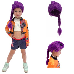 Peruka RUMI VIOLET Demon Hunters Łowczynie Demonów KPOP Fioletowa roz. Uniwersalny