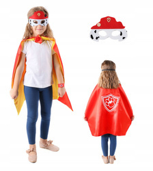 STRÓJ KOSTIUM MARSHALL PSI PATROL PELERYNA MASKA KARNAWAŁ DLA DZIECI