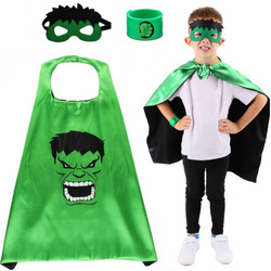 STRÓJ KOSTIUM HULK AVENGERS PELERYNA MASKA KARNAWAŁ DLA DZIECI