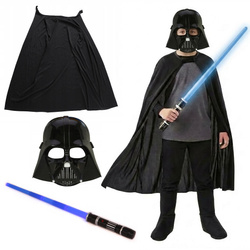 DARTH VADER: PELERYNA + MASKA + MIECZ ŚWIETLNY IDEALNY ZESTAW DLA FANA