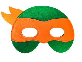 FILCOWA MASKA MICHELANGELO ŻÓŁWIE NINJA