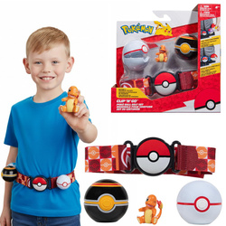 Pokemon Clip ’n’ Go – Pas Trenera z Pokéballem i figurką Charmander PKW3163