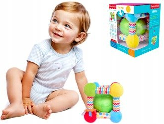 FISHER PRICE DUŻA SENSORYCZNA KOSTKA Z PIŁECZKĄ 0+