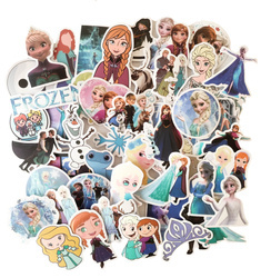 DUŻY ZESTAW NAKLEJKI KRAINA LODU FROZEN ELSA ANNA 50 SZT