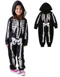 STRÓJ PRZEBRANIE SZKIELETOR KOŚCIOTRUP HALOWEEN KARNAWAŁ UNISEX