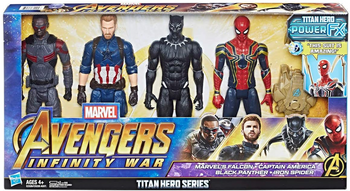 HASBRO ZESTAW 4 FIGUREK AVENGERS 30cm DŹWIĘK E2326