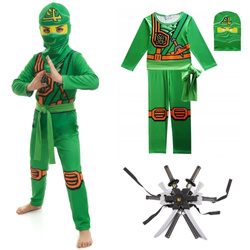 Strój NINJAGO Lloyd kostium HALLOWEEN NINJA + duży zestaw akcesoriów