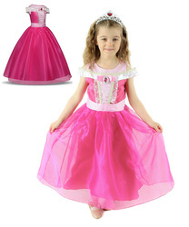 Sukienka ŚPIĄCA KRÓLEWNA kostium AURORA księżniczka rozmiar