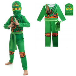 Strój NINJAGO Lloyd kostium HALLOWEEN NINJA + duży zestaw akcesoriów