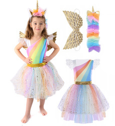 STRÓJ KOSTIUM JEDNOROŻEC UNICORN PONY SKRZYDŁA RÓG