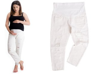 SPODNIE CIĄŻOWE JEANS REGULOWANY PANEL M9/B