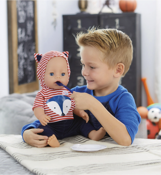 INTERAKTYWNA LALKA BABY BORN - 9 ELEMENTÓW i 9 FUNKCJI - NIE WYMAGA BATERII Wiek dziecka 3 lata +