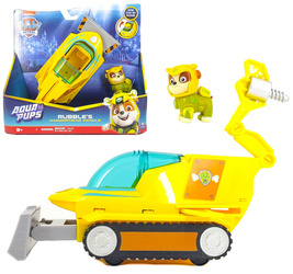 PSI PATROL AQUA PUPS RUBBLE POJAZD RYBA + FIGURKA