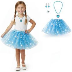 Spódniczka ELSA KRAINA LODU + zestaw biżuterii FROZEN - zestaw księżniczki