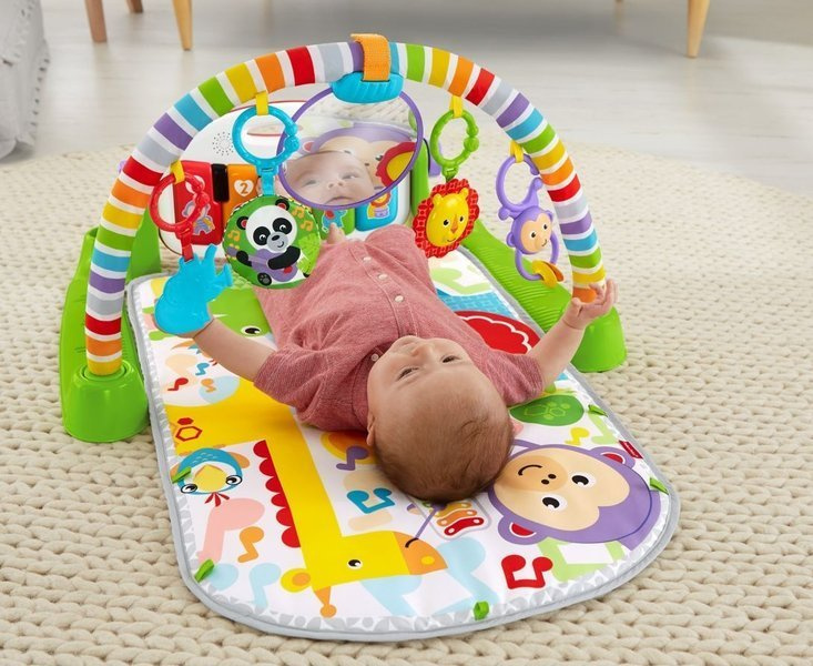 FISHER PRICE MATA Z PIANINKIEM MUZYCZNE ZWIERZĄTKA FVY53 Dla