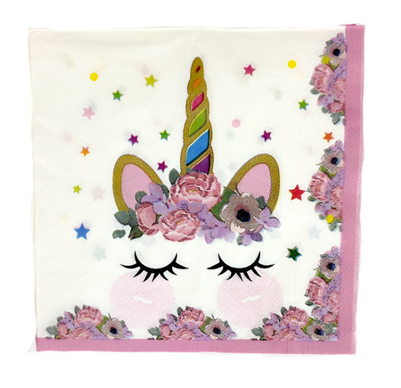 DUŻY ZESTAW URODZINOWY PARTY BOX UNICORN