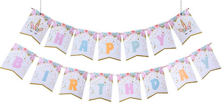 DUŻY ZESTAW URODZINOWY PARTY BOX UNICORN BALONY