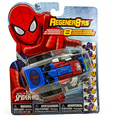 SAMOCHÓD TRANSFORMUJĄCY AVENGERS SPIDERMAN NIEBIESKI