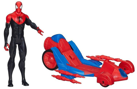 SPIDERMAN + SAMOCHÓD TURBO RACER HASBRO DUŻY MODEL