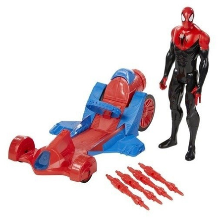 SPIDERMAN + SAMOCHÓD TURBO RACER HASBRO DUŻY MODEL
