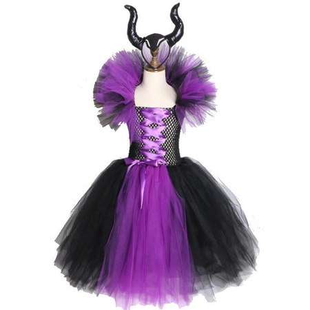 STRÓJ CZAROWNICA DIABOLINA MALEFICENT ROGI 