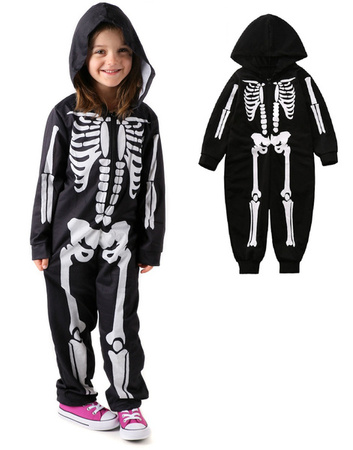 STRÓJ PRZEBRANIE SZKIELETOR KOŚCIORTUP HALOWEEN KARNAWAŁ UNISEX