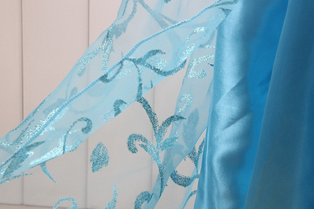 STRÓJ ZESTAW ELSA Z KRAINY LODU FROZEN SUKIENKA NASZYJNIK KOLCZYKI PIERŚCIONEK